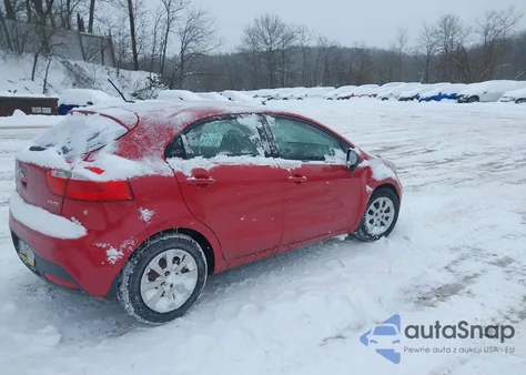 2013 Kia Rio Ex из США, поврежденный, VIN KNADN5A31D6192487